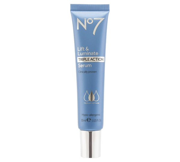 No7 Lift & Luminate Triple Action Face Serum Collagen Vitamin C Hyaluronic Acid