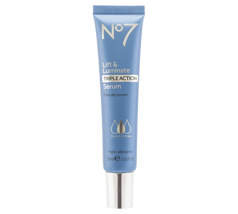 No7 Lift & Luminate Triple Action Face Serum Collagen Vitamin C Hyaluronic Acid