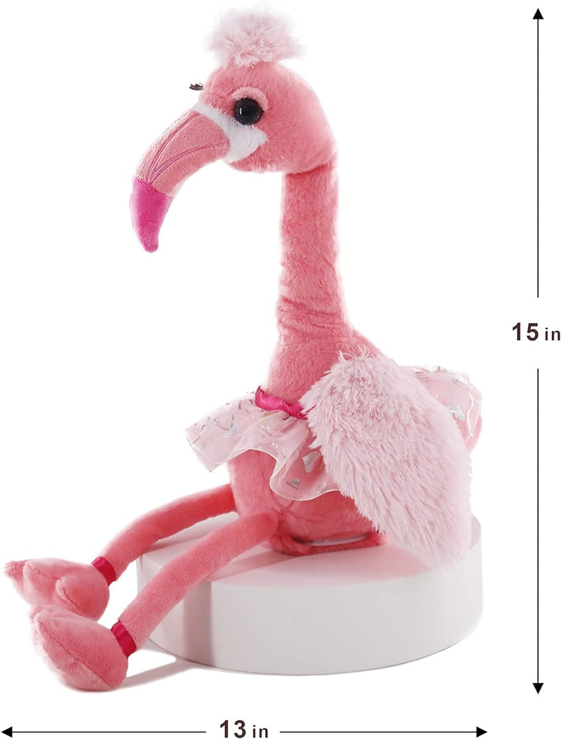 Dancing Flamingo Interactive Toy Singing Plush Toddlers Girls & Boys 3 Plus