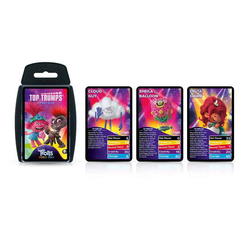 Top Trumps Trolls World Tour Card Game Journey Through Six Kingdoms