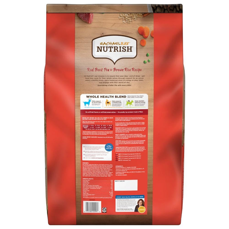 Rachael Ray Nutrish Premium Natural Beef Dog Food 40 lbs