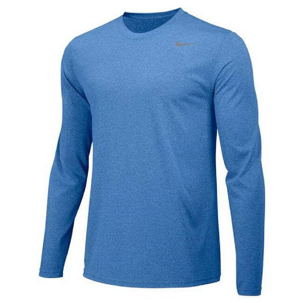 Nike Boys Dri-FIT Long Sleeve Shirt - Sky Blue Youth Large