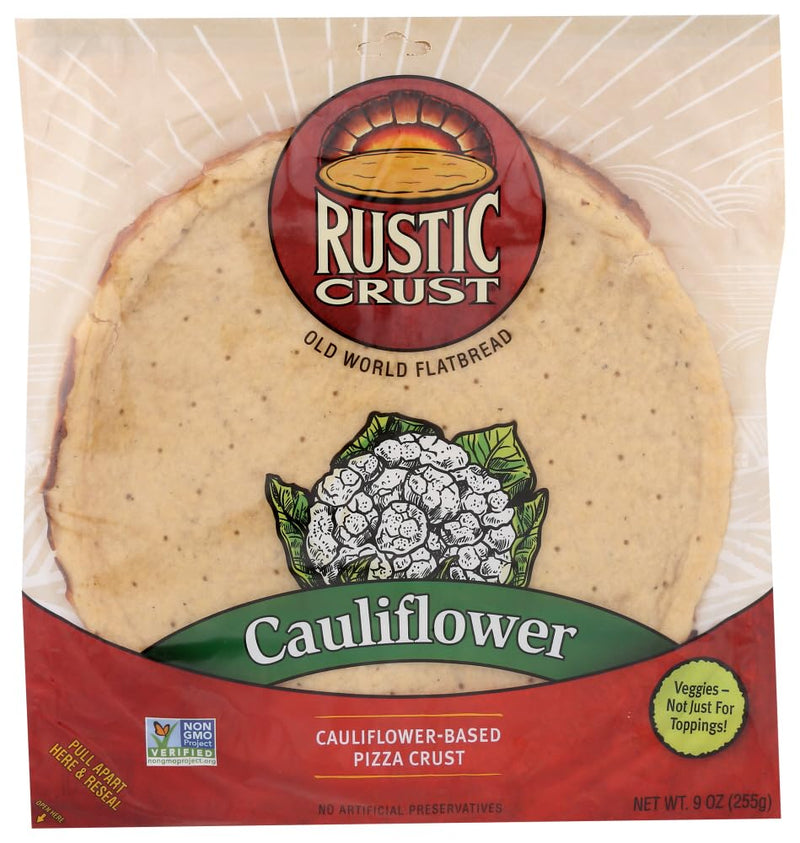 Rustic Crust Cauliflower Pizza Crust Case - 8 Packs of 9 oz