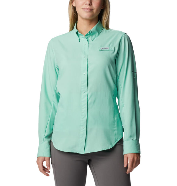 Columbia Women's Tamiami Ii Upf 40 Long Sleeve Fishing Shirt Kelp Medium Shirt