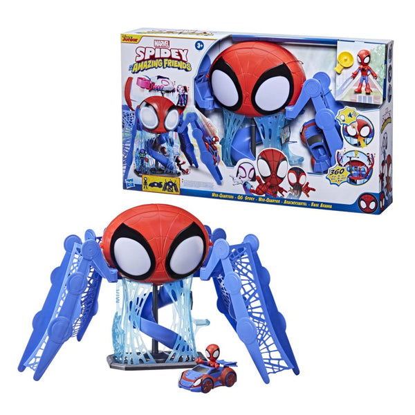 Spidey and Friends Web-Quarters Playset for Kids Ages 3 and Up