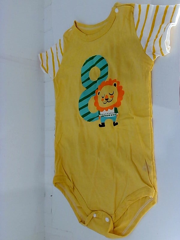 Yellow Lion Baby Bodysuit - 6-9 Months