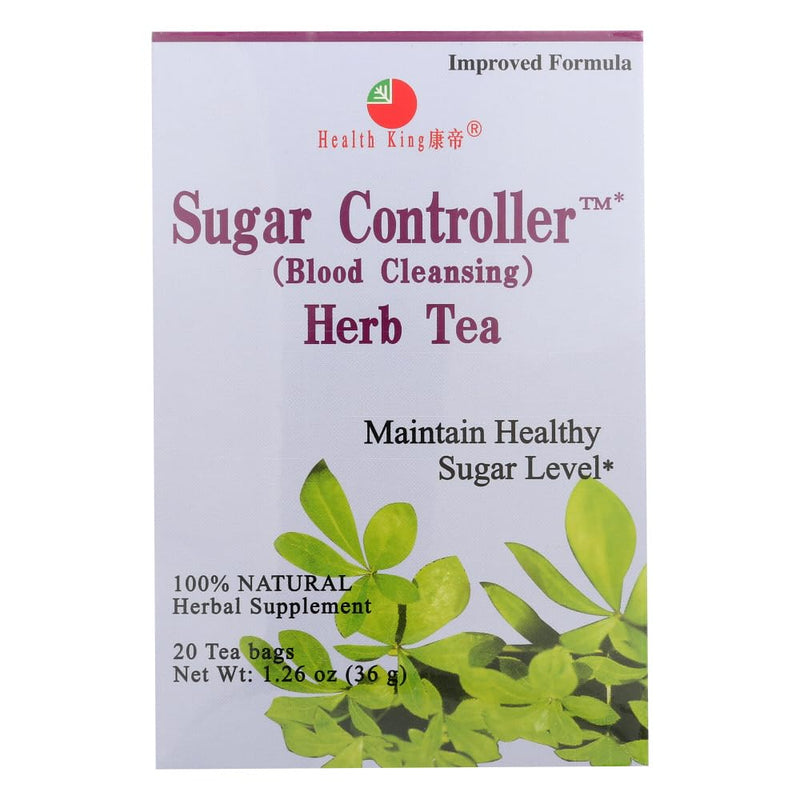 Health King Herb Tea Sugar Controller 2 Pack 20 Bags Each