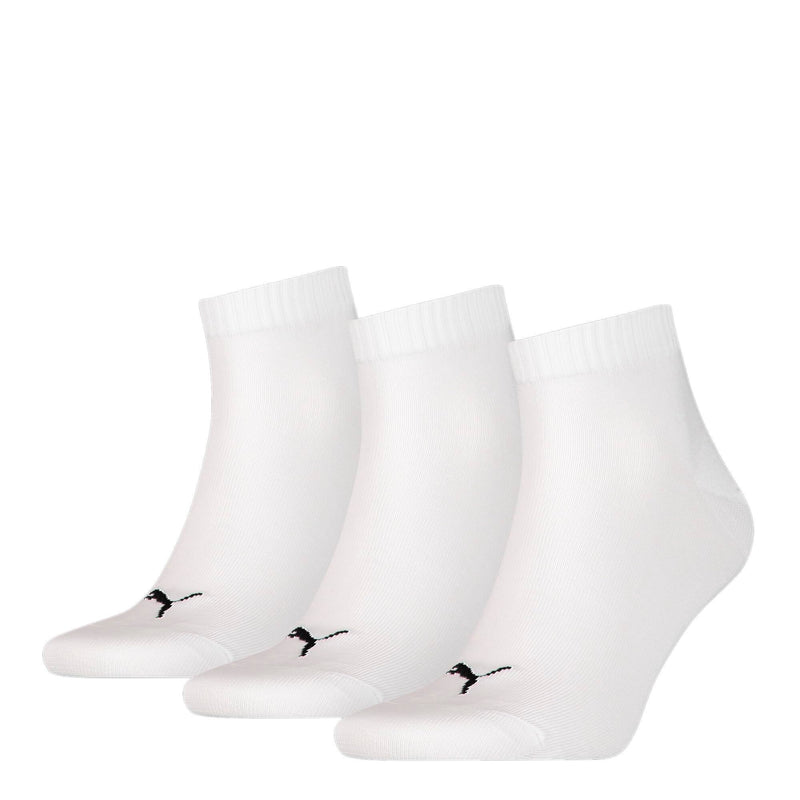 PUMA White Unisex Sneaker Socks 47-49 - 3 Pairs