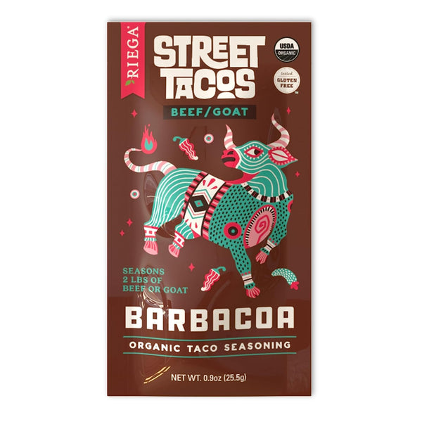 Riega Barbacoa Street Taco Seasoning 0.9 Ounce Pack