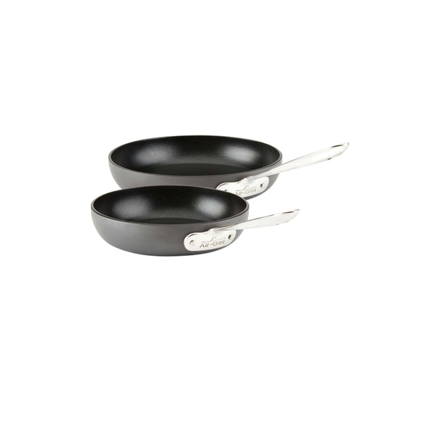 All-Clad HA1 Nonstick Fry Pan Set, 2 Piece, 8 & 10 Inch, Induction Safe