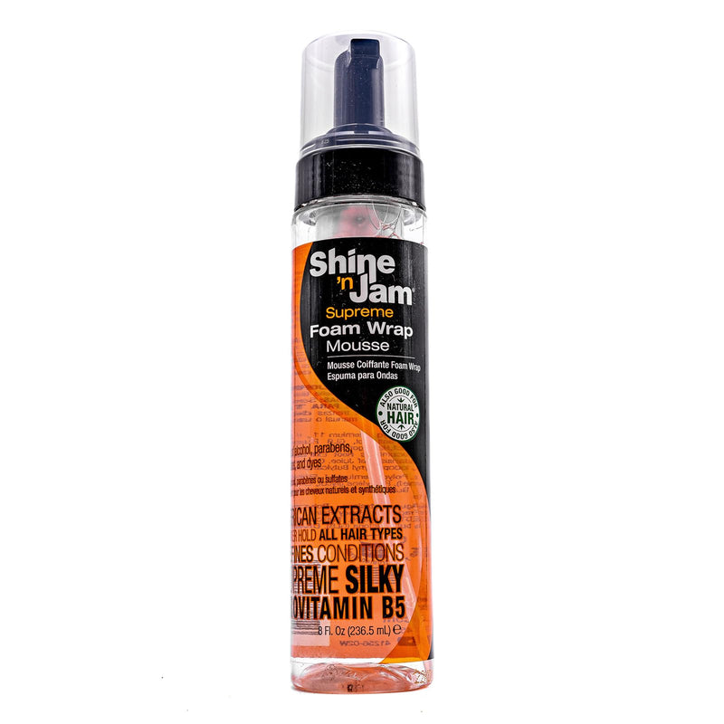 Ampro Shine N Jam Supreme Hold Wrap Mousse 8 oz