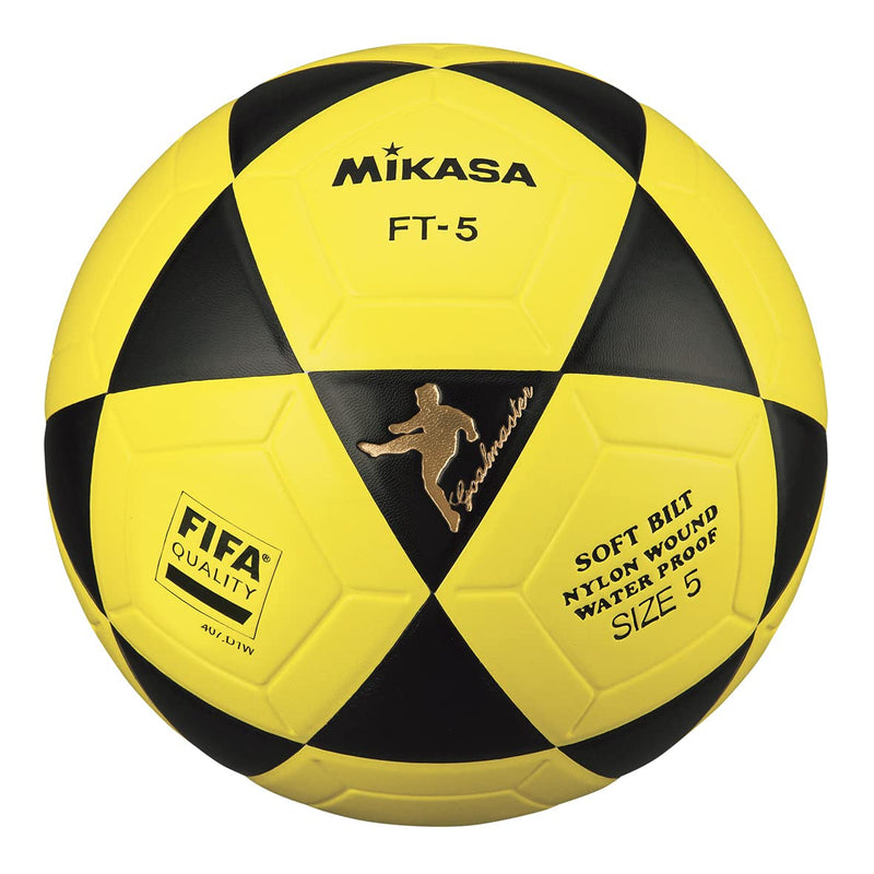 Mikasa FT-5 Soccer Ball - Size 5 Black/Yellow