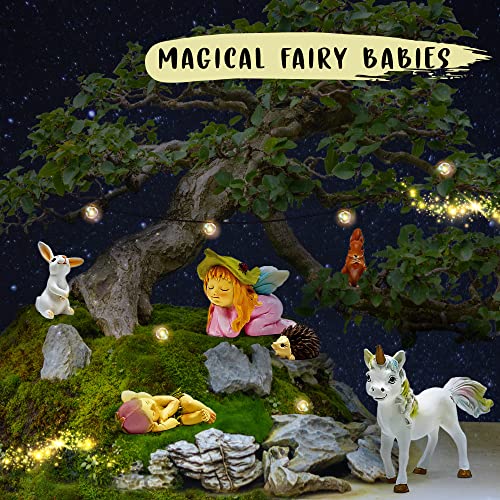 Wild Pixy Fairy Garden Set Miniature Accessories Kit With Fairies and Animals