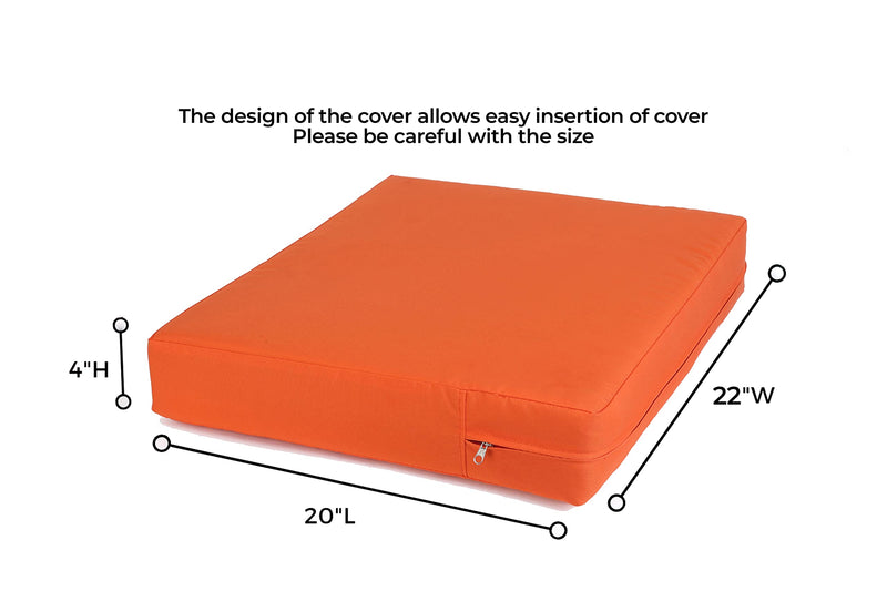 cross borderly Outdoor Cushion Covers Patio Cushion Covers Replacement Orange