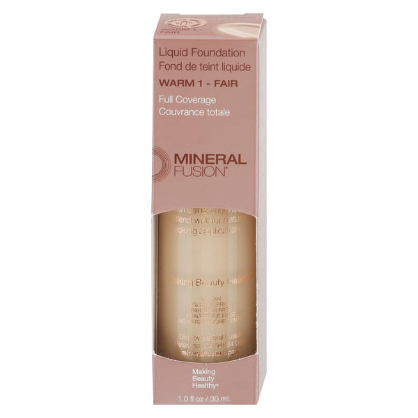 Mineral Fusion Warm 1 Liquid Foundation 1 Fl Oz