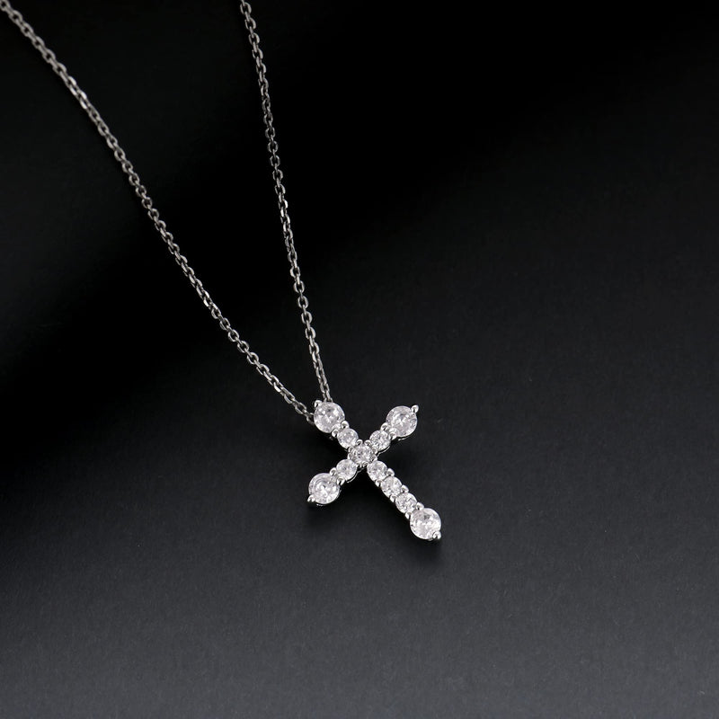 GIVA 925 Sterling Silver Hypoallergenic Holy Cross Pendant with Link Chain