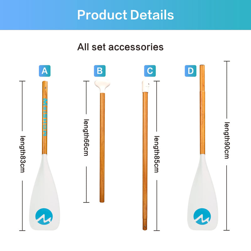 Adjustable 4-Piece SUP & Kayak Paddle – Floating Aluminum Design