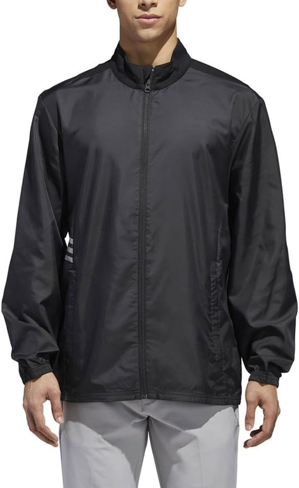 Adidas Golf Club Full Zip Wind Jacket Black Medium