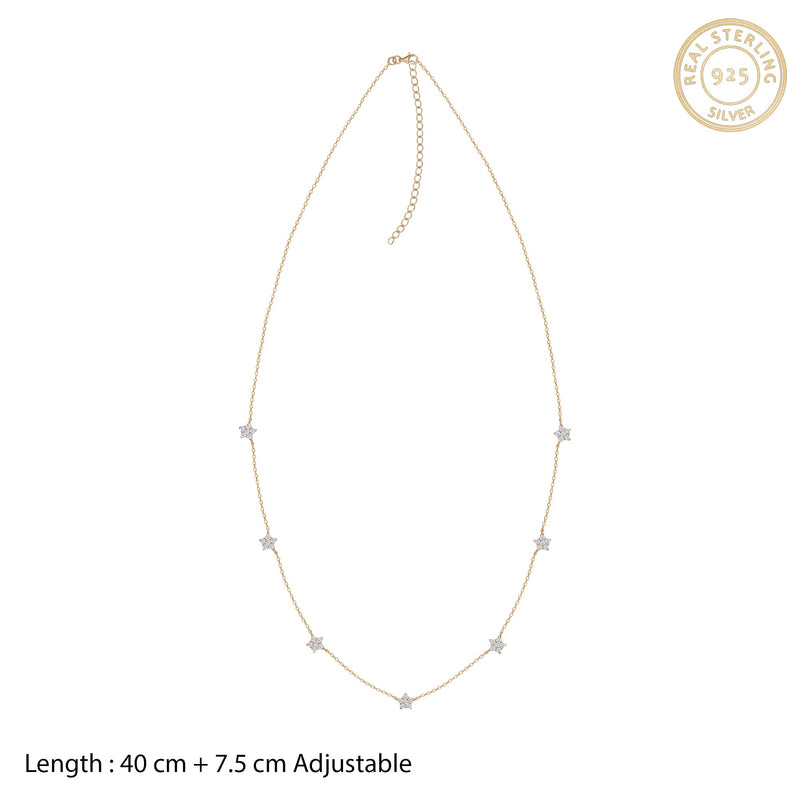 GIVA 925 Sterling Silver Hypoallergenic Zircon Stone Necklace for Women Anniversary