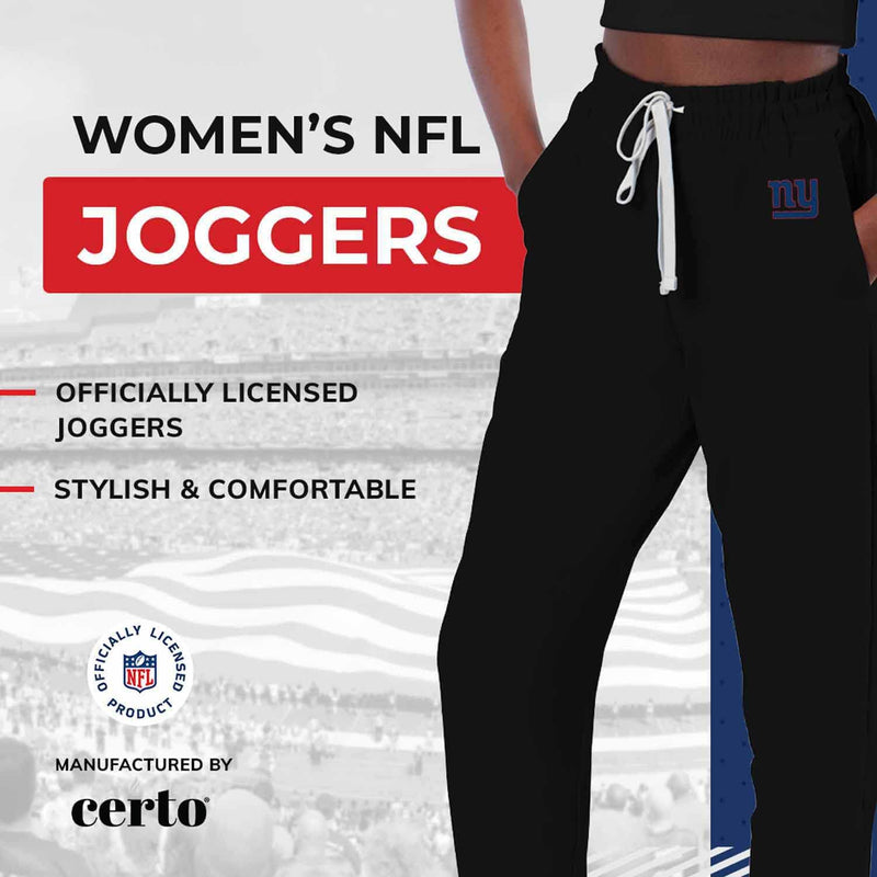 New York Giants Women's Black Joggers - Large