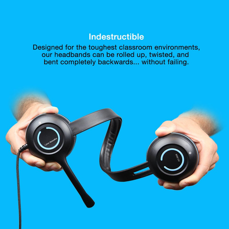 Cyber Acoustics USB Stereo Headset with In-Line Controls USB-A