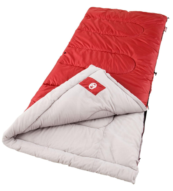 Coleman Red Cool Weather Sleeping Bag for Outdoor Camping