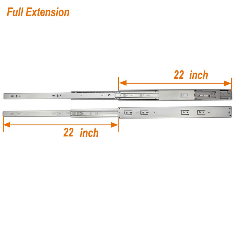 OCG Heavy Duty 18" Soft Close Drawer Slides - 1 Pair