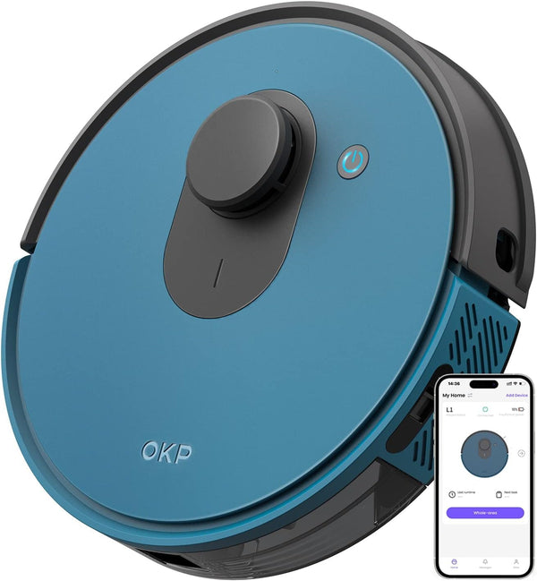 OKP Lidar Robot Vacuum with Strong Suction for Hard Floors