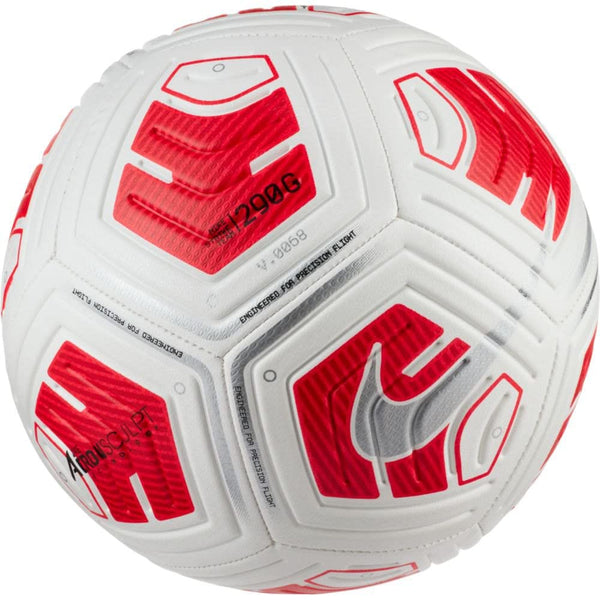 Nike Strk Team Recreational Soccer Ball Size 5 - White/Crimson