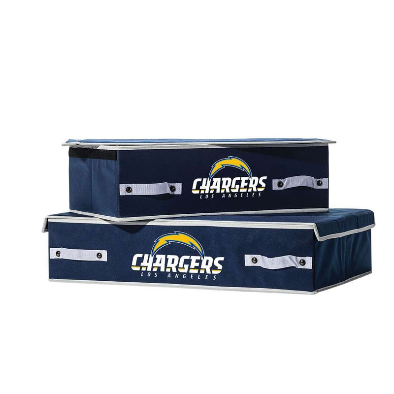 NFL Chargers Under Bed Storage Bin - Large 26 x 18 x 6 Inch