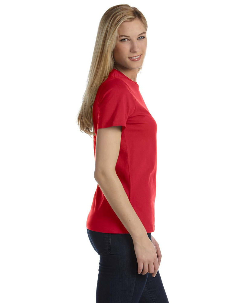 Bella Canvas Ladies Relaxed Short Sleeve T-Shirt Red Small