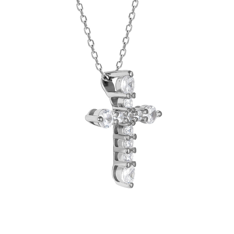 GIVA 925 Sterling Silver Hypoallergenic Holy Cross Pendant with Link Chain