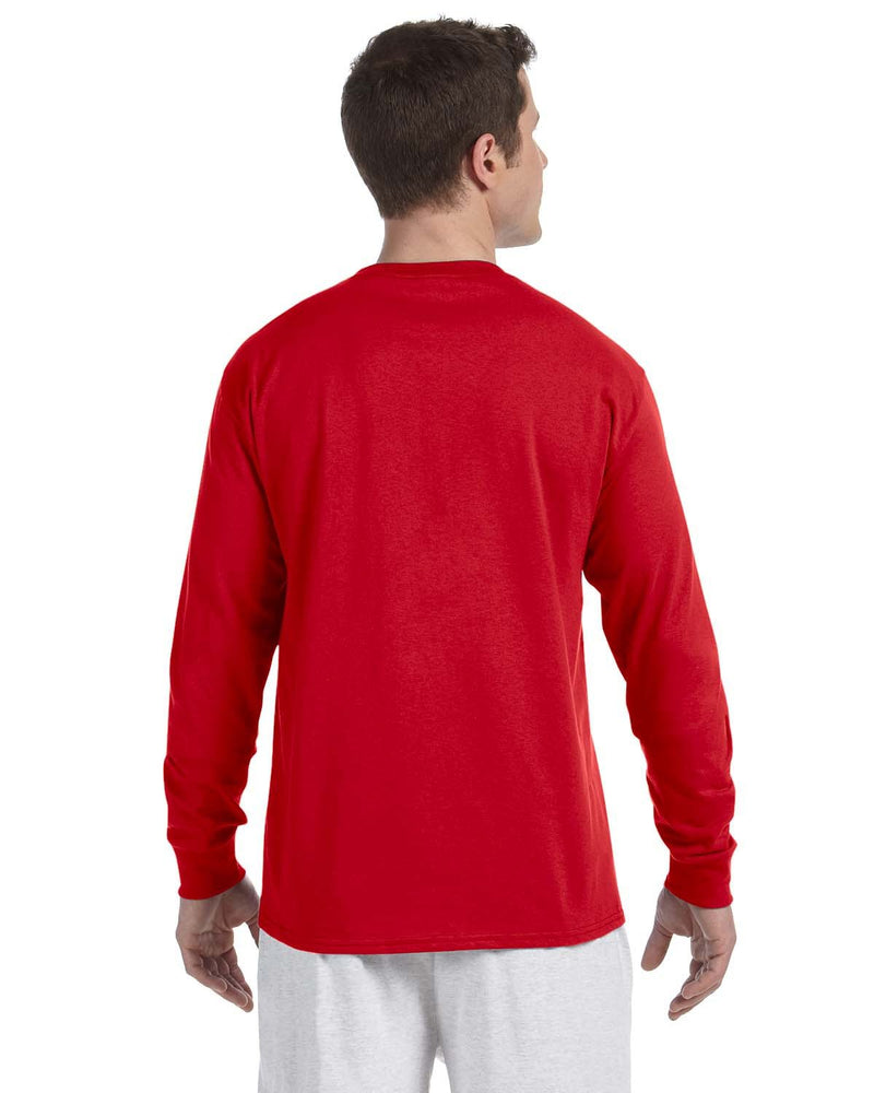 Champion Men's Scarlet Long Sleeve Tagless T-Shirt XXLarge