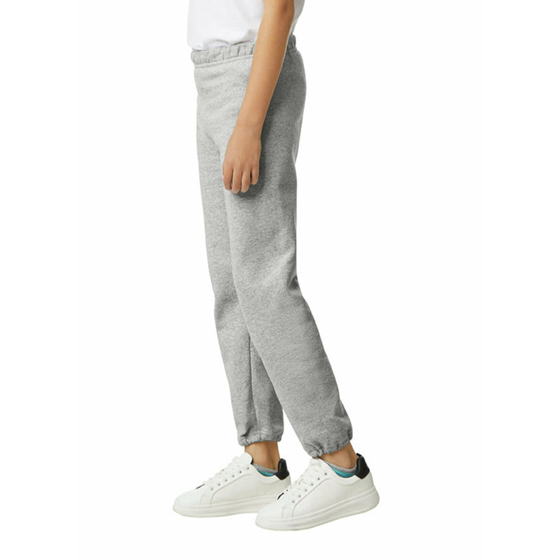 Gildan Youth Elastic Bottom Sweatpants Style G18200B Sport Grey Small