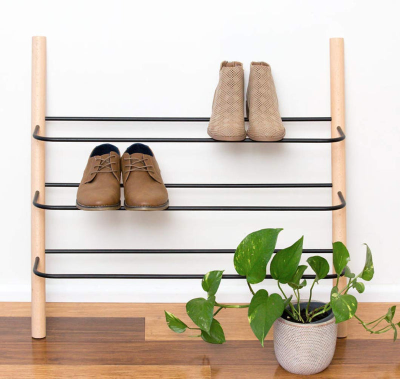 Wooden Shoe Rack Organizer Modern Shoe Rack That Holds 12 Pairs of Shoes