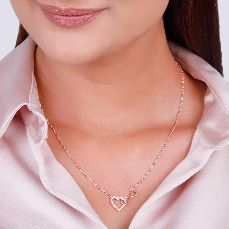 GIVA Love Heart Pendant Necklaces Link Chain for Women 925 Sterling Silver