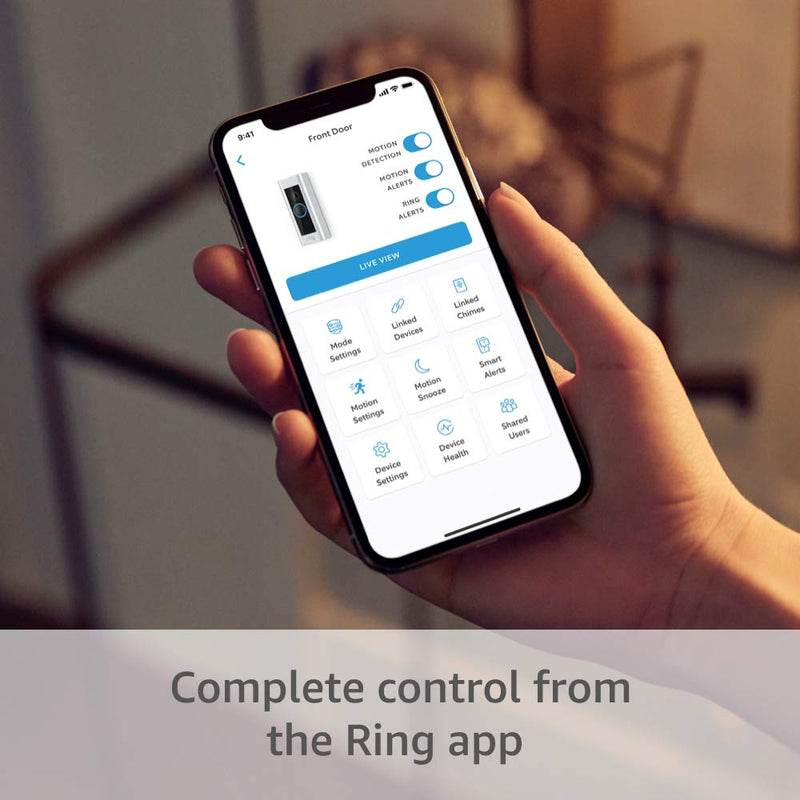 Ring Video Doorbell Pro with HD Video and Motion Alerts - Satin Nickel