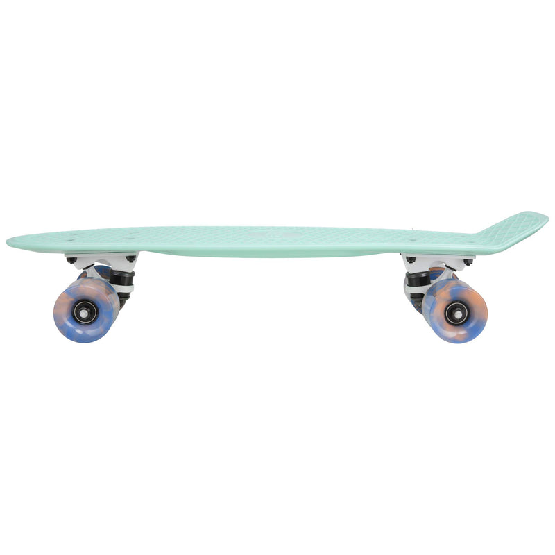 Cal 7 Mini Cruiser Skateboard with Swirl Wheels - 22.5 Inch