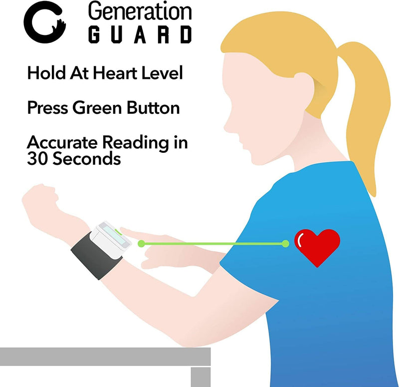 Clinical Automatic Wrist Blood Pressure Monitor with Portable Case Monitoring