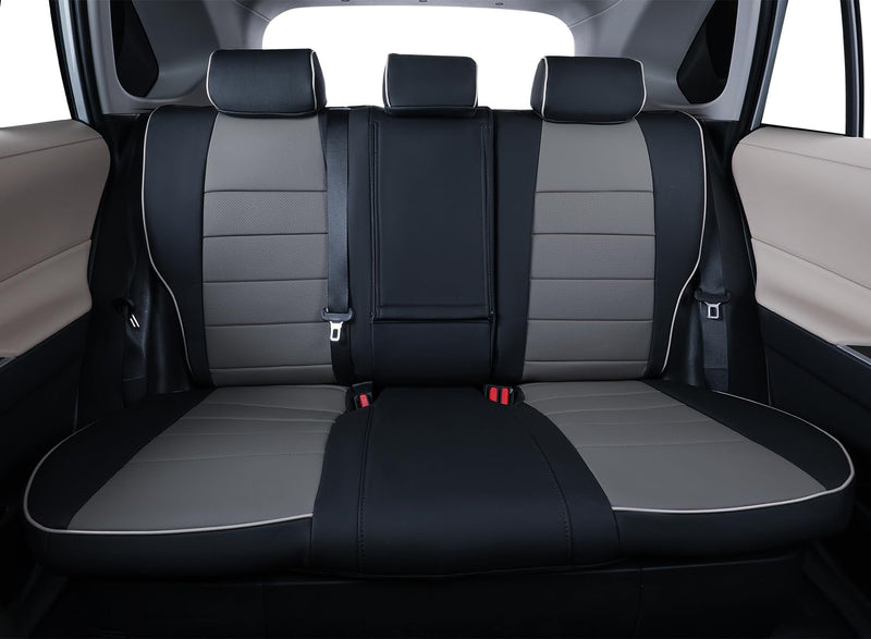 Custom Fit Seat Covers for Toyota Rav4 Hybrid 2019-2025, Black/Gray