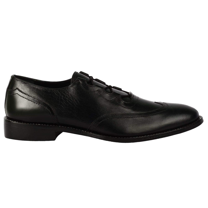 LIBERTYZENO Mens Genuine Leather Oxford Dress Shoes 1103 Black