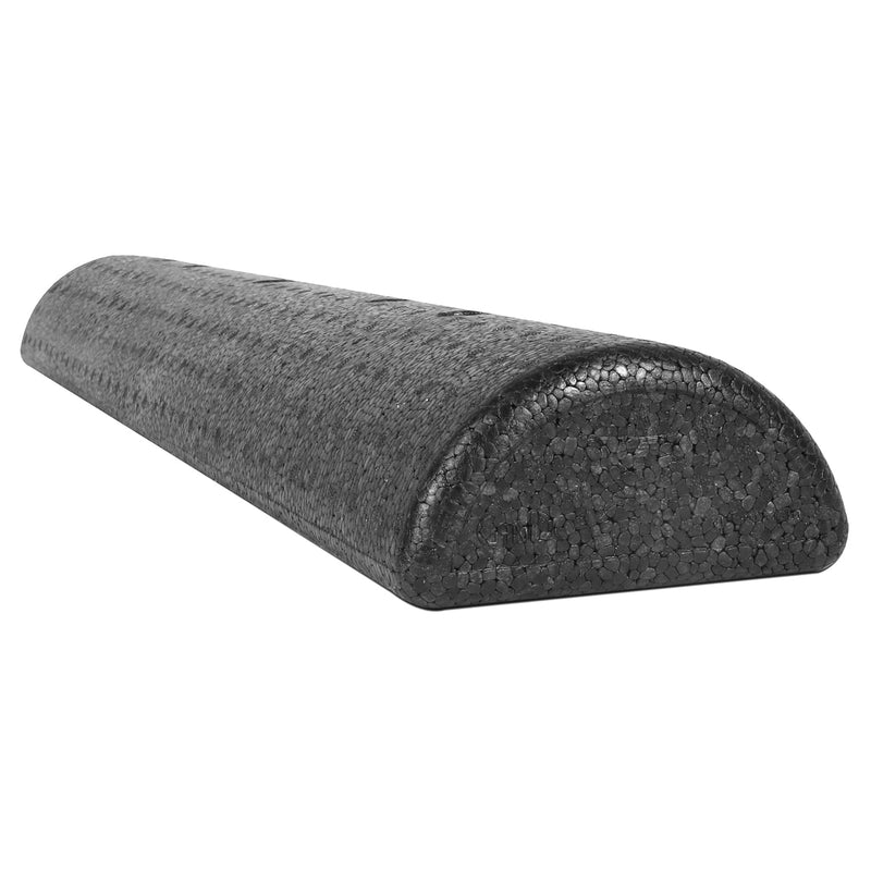 Cando High-Density Half-Round Foam Roller 6" x 36" Black