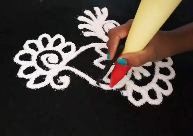 Tota Rangoli Kit for Floor Rangoli for Pooja Art and Craft for Kids Rangoli Kit