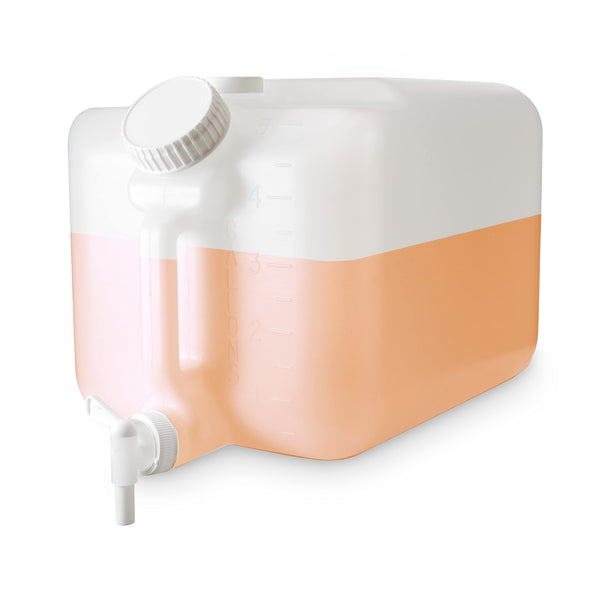 5 Gallon Durable Plastic Dispensing Container with Spout and Handle for Easy Use