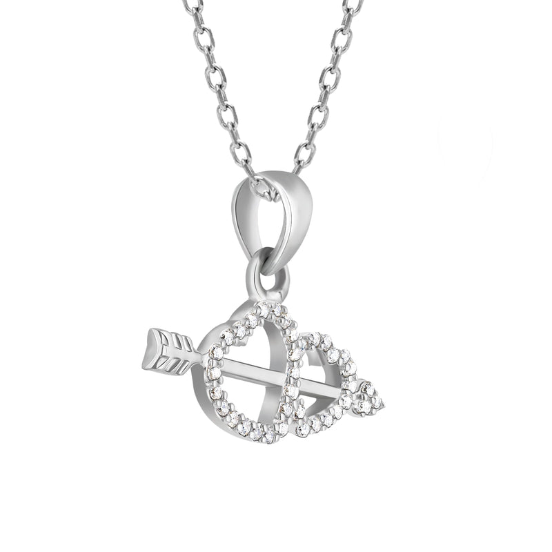 GIVA 925 Sterling Silver Hypoallergenic Fated Love Pendant with Link Chain