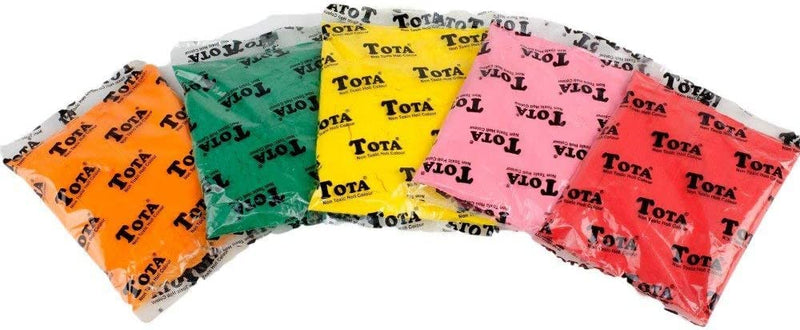 Tota Holi Ke Rang 5 Shades of Gulal Holi Colours Gift Box 375g Nontoxic