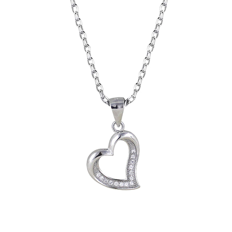 GIVA Love Heart Pendant Necklaces Link Chain for Women 925 Sterling Silver