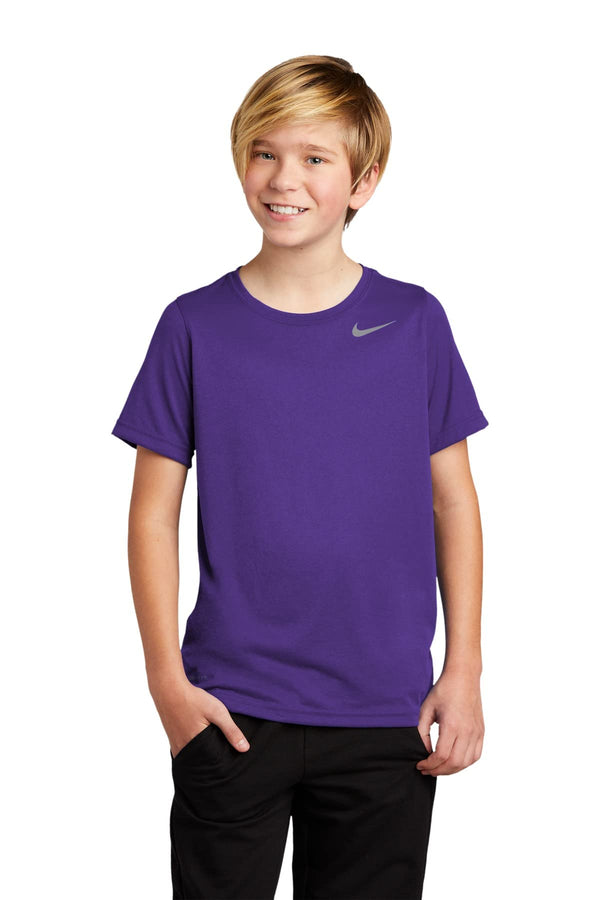 Nike Youth Legend Dri-FIT Tee Shirt - Purple Medium