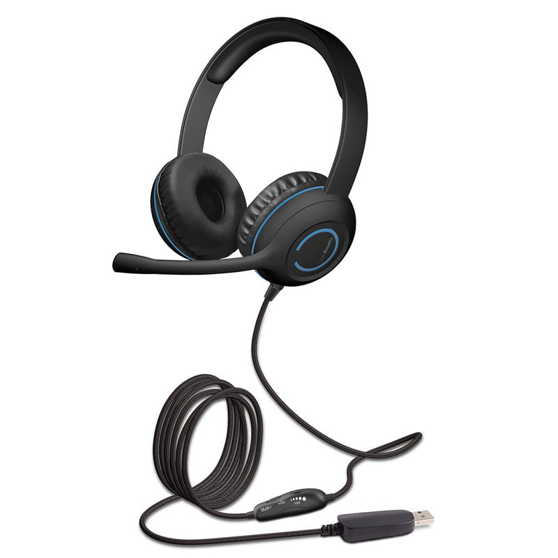 Cyber Acoustics USB Stereo Headset with In-Line Controls USB-A