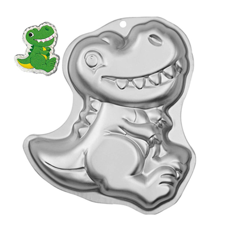 Gxhuang 12 Inch Dinosaur Cakes Pan Aluminum Alloy Cake Baking Mold Dinosaur